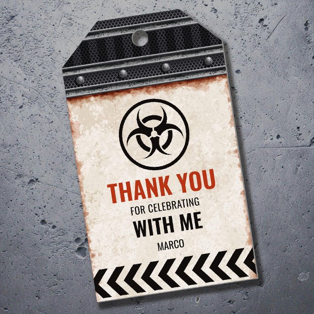 Vielen Dank für Ihr Label mit metallischem Gitter  Geschenkanhänger (Von Creator hochgeladen)