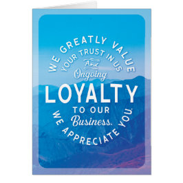 Vielen Dank für Ihr Loyalty & Trust