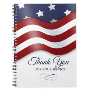 Vielen Dank für Ihr militärisches SpiralNotebook Notizblock