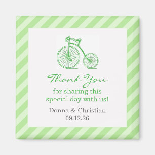 Vielen Dank für Ihr neutrales Green Baby Shower Fe Magnet