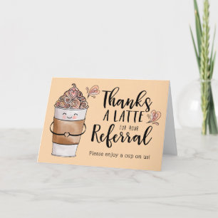 Vielen Dank für Ihr Referat Kawaii Coffee Cup Dankeskarte