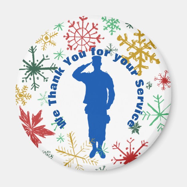 Vielen Dank für Ihr Service Magnet (Vorne)