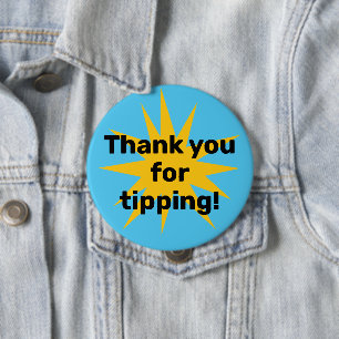 Vielen Dank für Ihr Tippen! Sternexplosion Button
