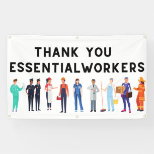 Vielen Dank für Ihr unverzichtbares Arbeiterbanne Banner