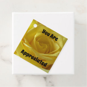 Vielen Dank für Ihr Verständnis für die hellgelbe  Geschenkanhänger