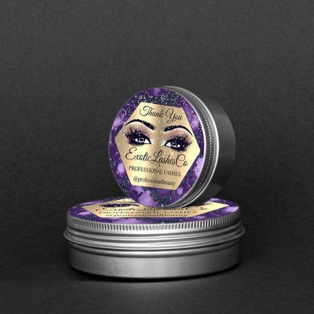 Vielen Dank für Ihr Verständnis für Lila Rose Eyel Runder Aufkleber (Von Creator hochgeladen)