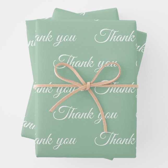 Vielen Dank für Ihr Wrapping-Papier Geschenkpapier Set (Beispiel)
