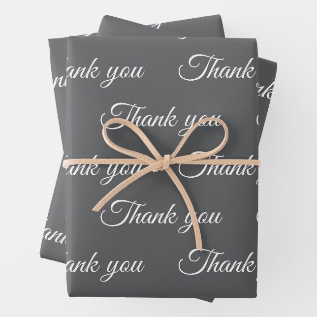 Vielen Dank für Ihr Wrapping-Papier Geschenkpapier Set (Beispiel)