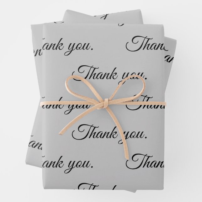Vielen Dank für Ihr Wrapping-Papier Geschenkpapier Set (Beispiel)
