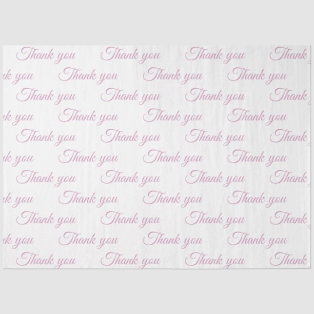 Vielen Dank für Ihr Wrapping-Papier Seidenpapier (Vorderseite)