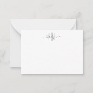 Vielen Dank für Ihre Anmerkung Karten Monogram Cla