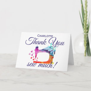 Vielen Dank für Ihre Aquarellsägemaschine Grußkart Karte