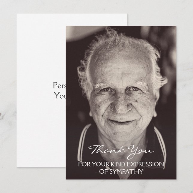 Vielen Dank für Ihre Art von Beileid (Vorne/Hinten)