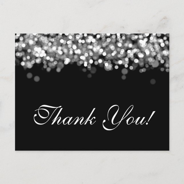 Vielen Dank für Ihre Aufmerksamkeit Silver Lights Postkarte (Vorderseite)