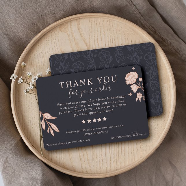 Vielen Dank für Ihre Bestellung Bitte Verlass uns  Dankeskarte (Thank you for your Order Please Leave Us A Review)