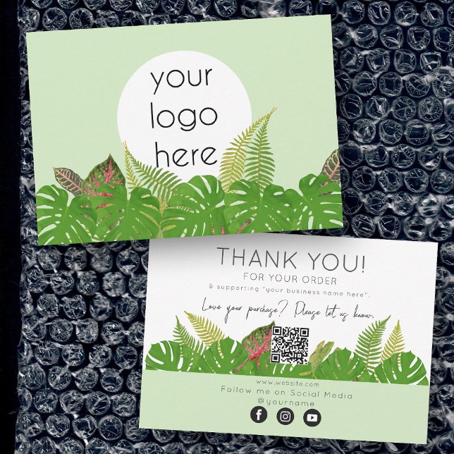 Vielen Dank für Ihre Bestellung Business Green Dankeskarte (Von Creator hochgeladen)