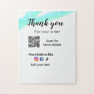 Vielen Dank für Ihre Bestellung fügen Sie QR-Konta