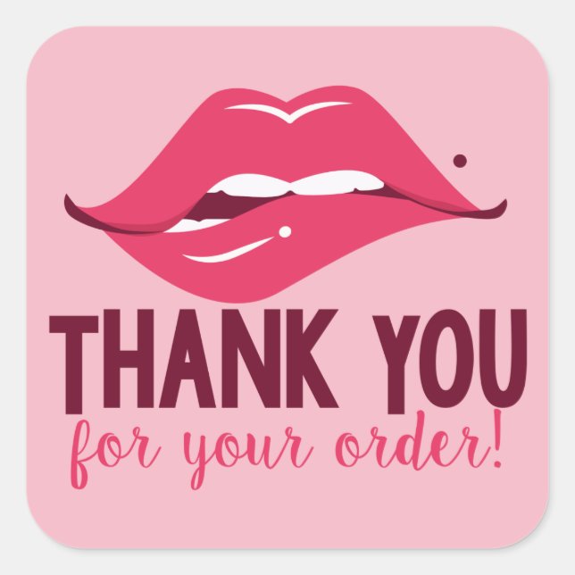 Vielen Dank für Ihre Bestellung - Lip Stickers (Vorderseite)