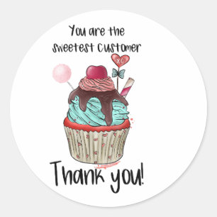 Vielen Dank für Ihre Bestellung Muffin Sticker