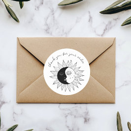 "Vielen Dank für Ihre Bestellung" Niedlich Custom  Runder Aufkleber