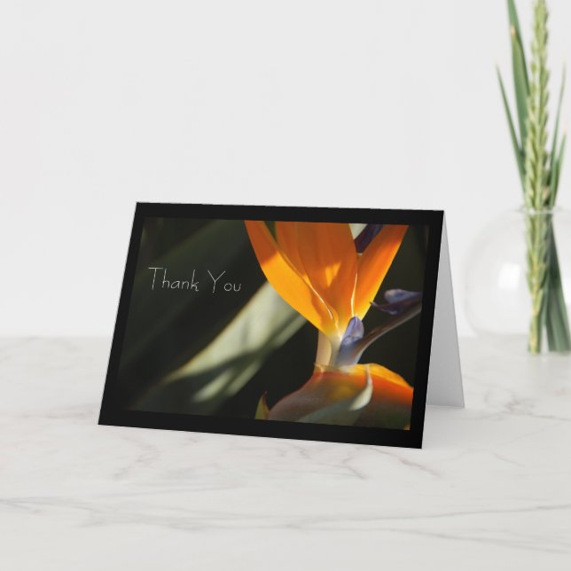 VIELEN DANK FÜR IHRE Bird-of-Paradise Card Dankeskarte (Vorderseite)