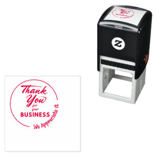 VIELEN DANK FÜR IHRE BUSINESS RUBBER BRIEFMARKE PERMASTEMPEL