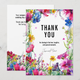 Vielen Dank für Ihre Dankeschön an Meadow Blooms C Dankeskarte