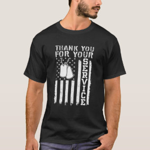 Vielen Dank für Ihre Dienste Patriotic Veterans Ta T-Shirt