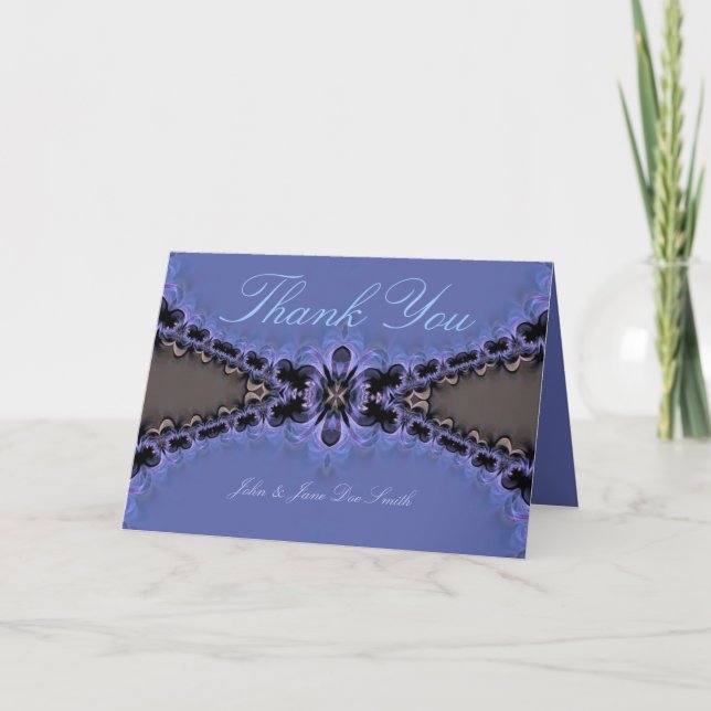 Vielen Dank für Ihre digitale Lace Card Dankeskarte (Vorderseite)
