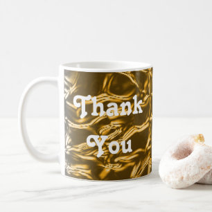 Vielen Dank für Ihre elegante Abstrakte Goldaufwer Kaffeetasse