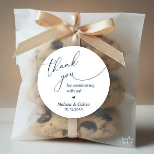 Vielen Dank für Ihre Feier mit uns Wedding Sticker