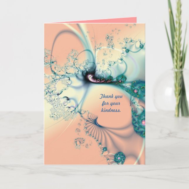 Vielen Dank für Ihre Freundlichkeit Dankeskarte (Vorderseite)