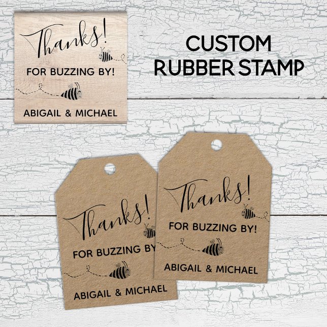 Vielen Dank für Ihre Gender-Neutral Niedlich Bee B Gummistempel (Thank You Gender-Neutral Cute Bee Baby Shower Rubber Stamp
)