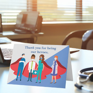 Vielen Dank für Ihre Gesundheitsbetreuer Helden Dr Karte