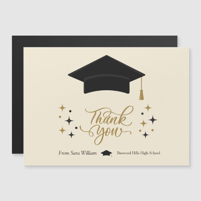 Vielen Dank für Ihre Graduate Card Magnetkarte (Vorne/Hinten)