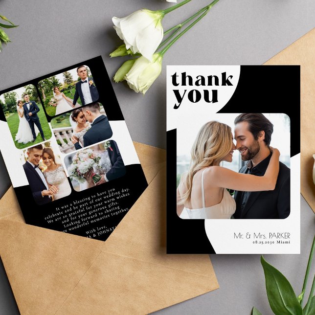 Vielen Dank für Ihre Hochzeit 6 Fotos Sofortdownlo Einladung (Von Creator hochgeladen)
