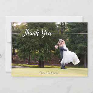 Vielen Dank für Ihre Hochzeit Foto-Karte mit moder Dankeskarte