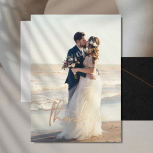 Vielen Dank für Ihre Hochzeit Real Foil Cards mit Folien Feiertagskarte