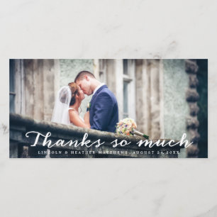 Vielen Dank für Ihre Hochzeit. Vielen Dank für Ihr Dankeskarte