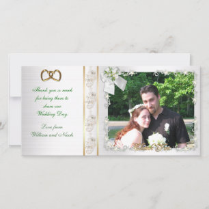 Vielen Dank für Ihre Hochzeitfotokarte Dankeskarte