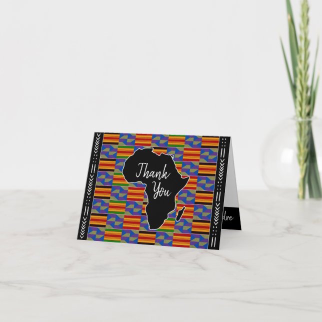 Vielen Dank für Ihre Hochzeitkarte Afrika Inspirie Karte (Vorderseite)