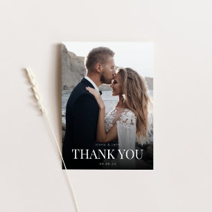 Vielen Dank für Ihre Hochzeitkarte mit Foto Einladung