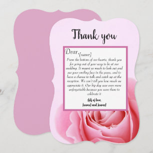 Vielen Dank für Ihre Hochzeitskarte Einladung