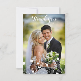Vielen Dank für Ihre Hochzeitskarte mit der Weißen Dankeskarte