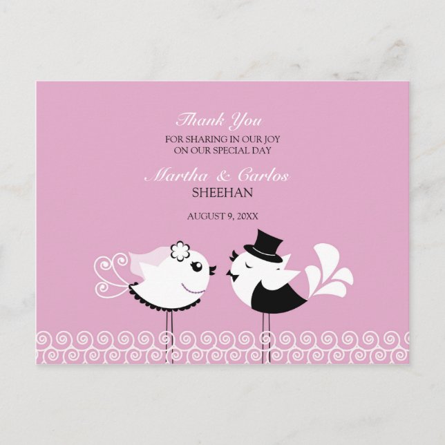 Vielen Dank für Ihre Hochzeitstorte Postkarte (Vorderseite)