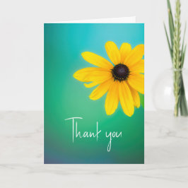 Vielen Dank für Ihre Hübsche gelbe Blume auf Türki Dankeskarte