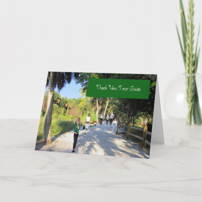 Vielen Dank für Ihre Karte für den Tour Guide (Vorderseite)