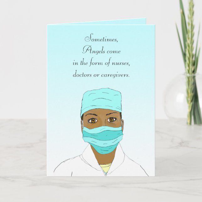 Vielen Dank für Ihre Karte für Krankenschwester od (Vorderseite)