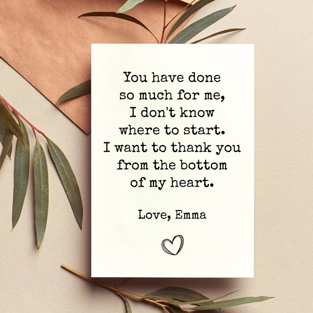Vielen Dank für Ihre Karte für Vater mit Zitaten z (Thank you Card for Dad with quotes for Birthday)