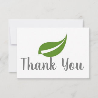 Vielen Dank für Ihre Leaf Card Mitteilungskarte